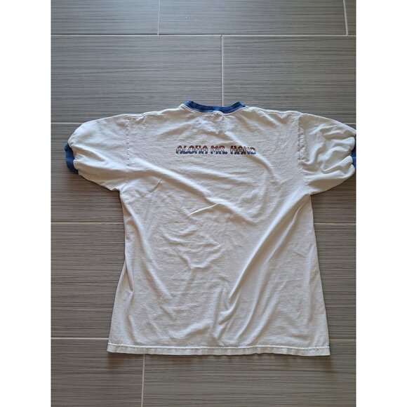 Vintage Beastie Boys Graphic Ringer T-Shirt XL White & Blue Cotton Anvil Men's - Picture 10 of 11